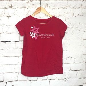 American Girl red T-shirt